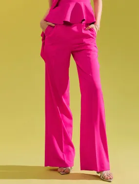 P9139 High Waist Pintuck Wide Maxi Slacks