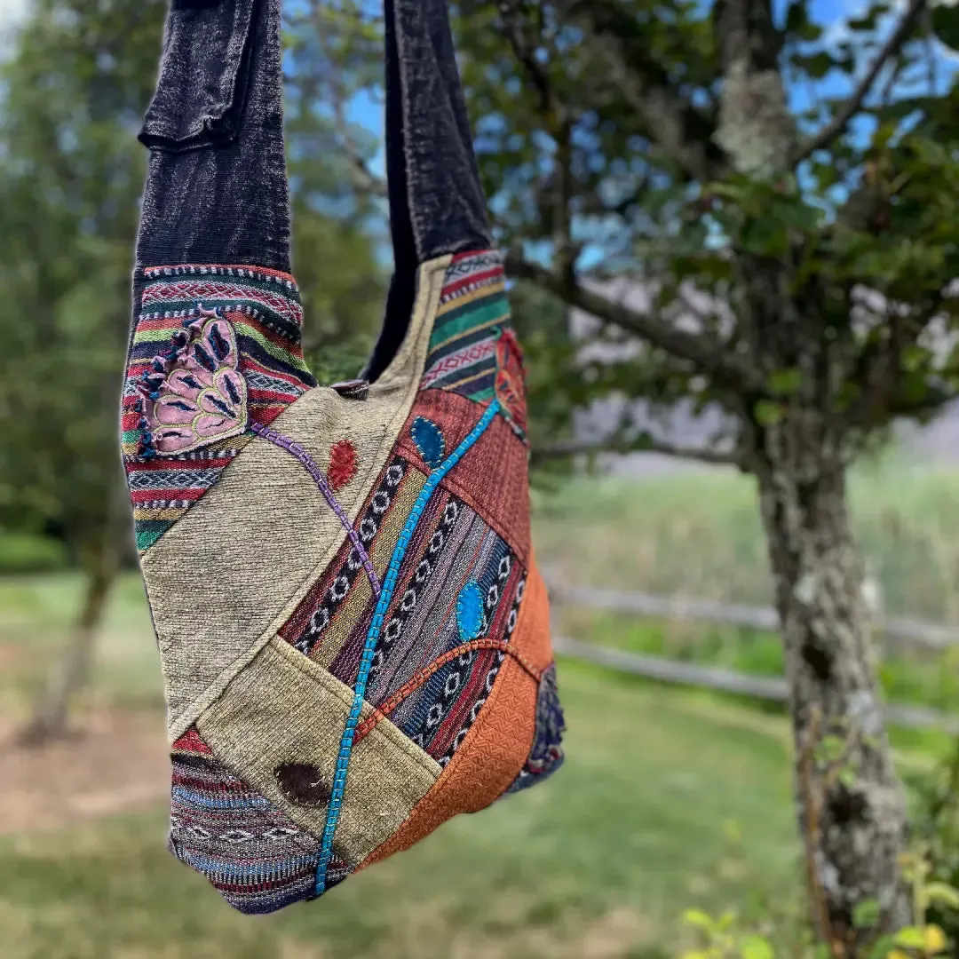 Patchwork Cut and Sew Flower Shoulder Bag