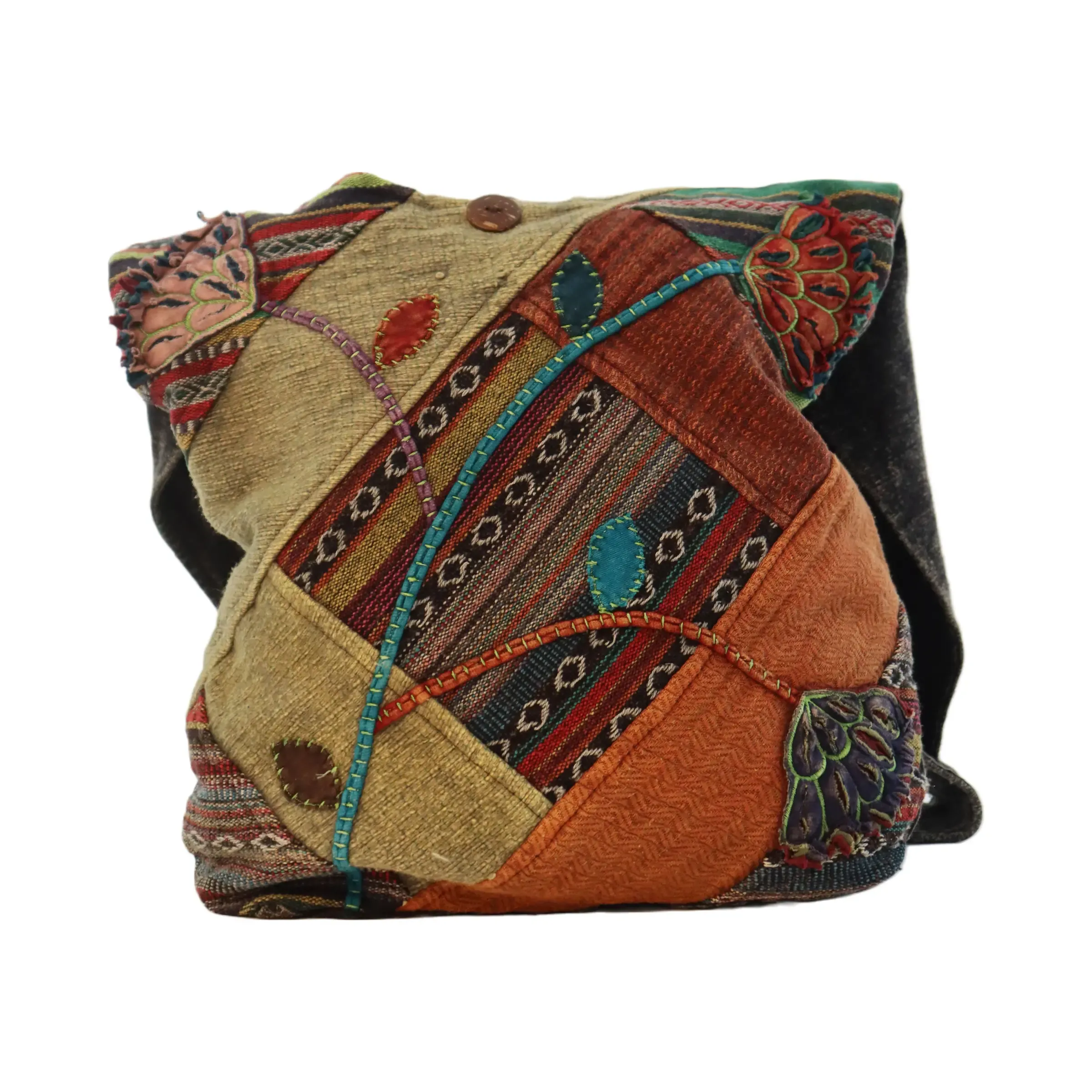 Patchwork Cut and Sew Flower Shoulder Bag