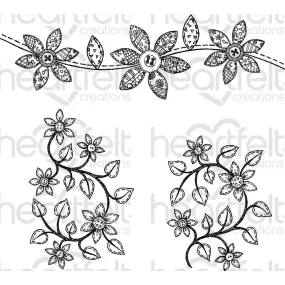 Patchwork Daisy Border - Stamp