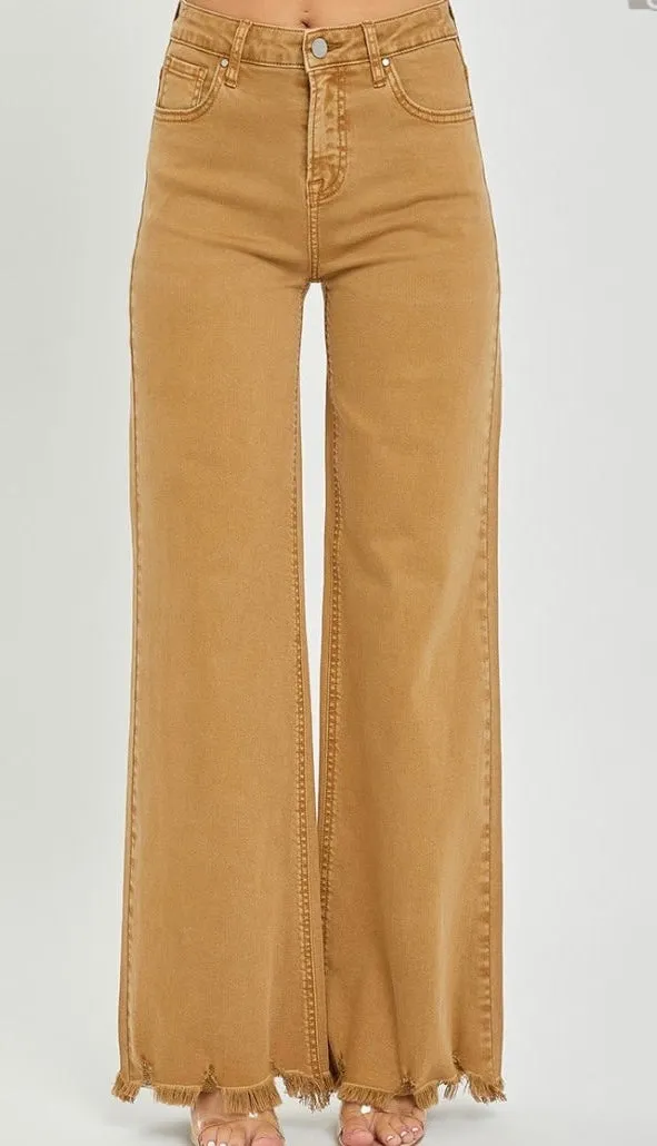 Peyton Wide Leg Jeans in Mocha