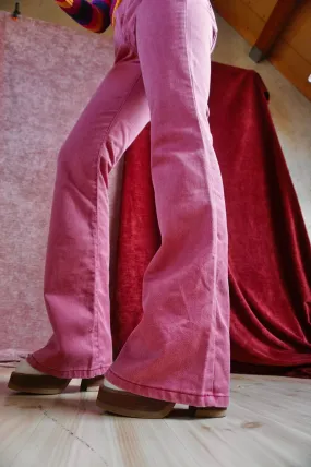 Pink Panther - Vintage Mid Rise / Flared jeans - 70s - Deadstock - M