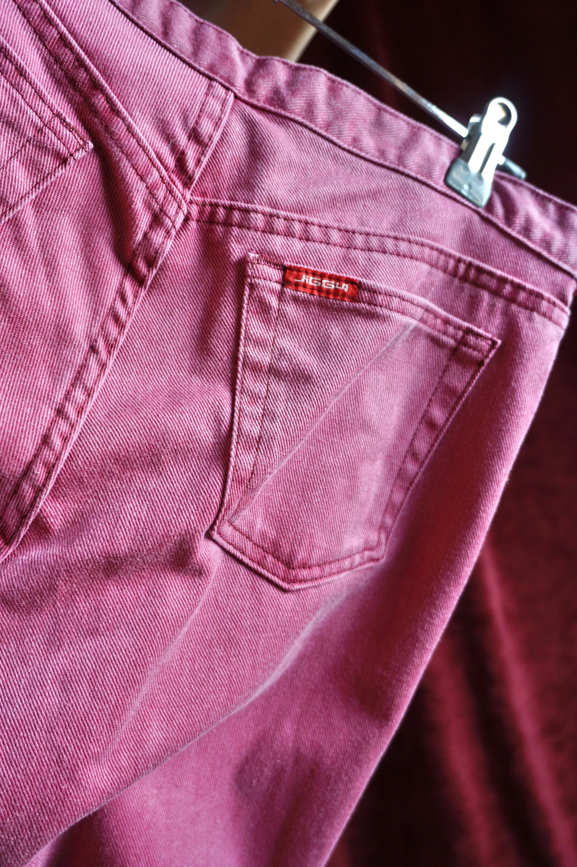 Pink Panther - Vintage Mid Rise / Flared jeans - 70s - Deadstock - M