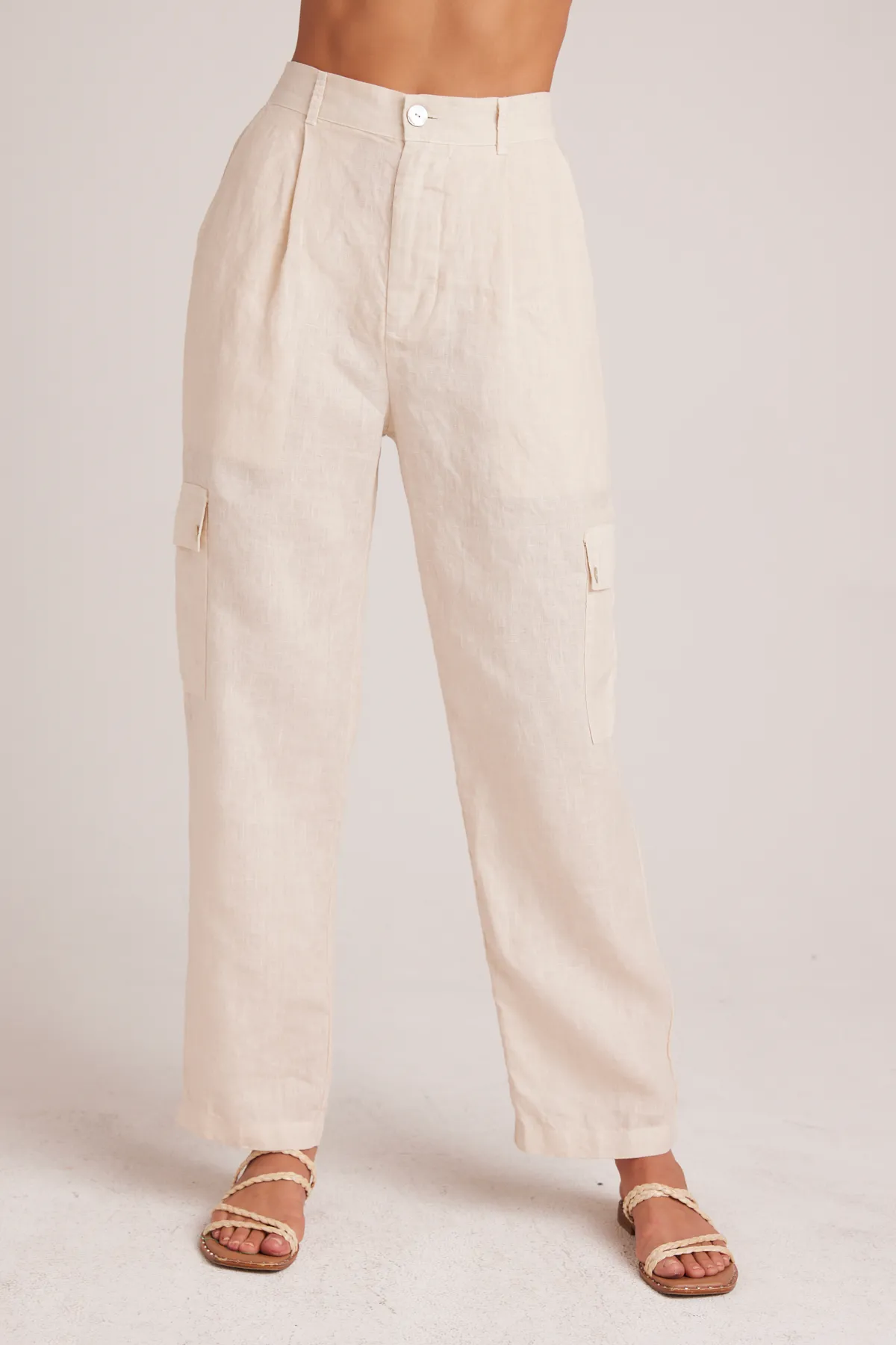 Pleated Cargo Trousers