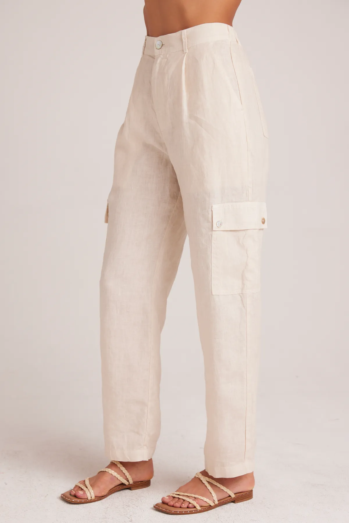 Pleated Cargo Trousers