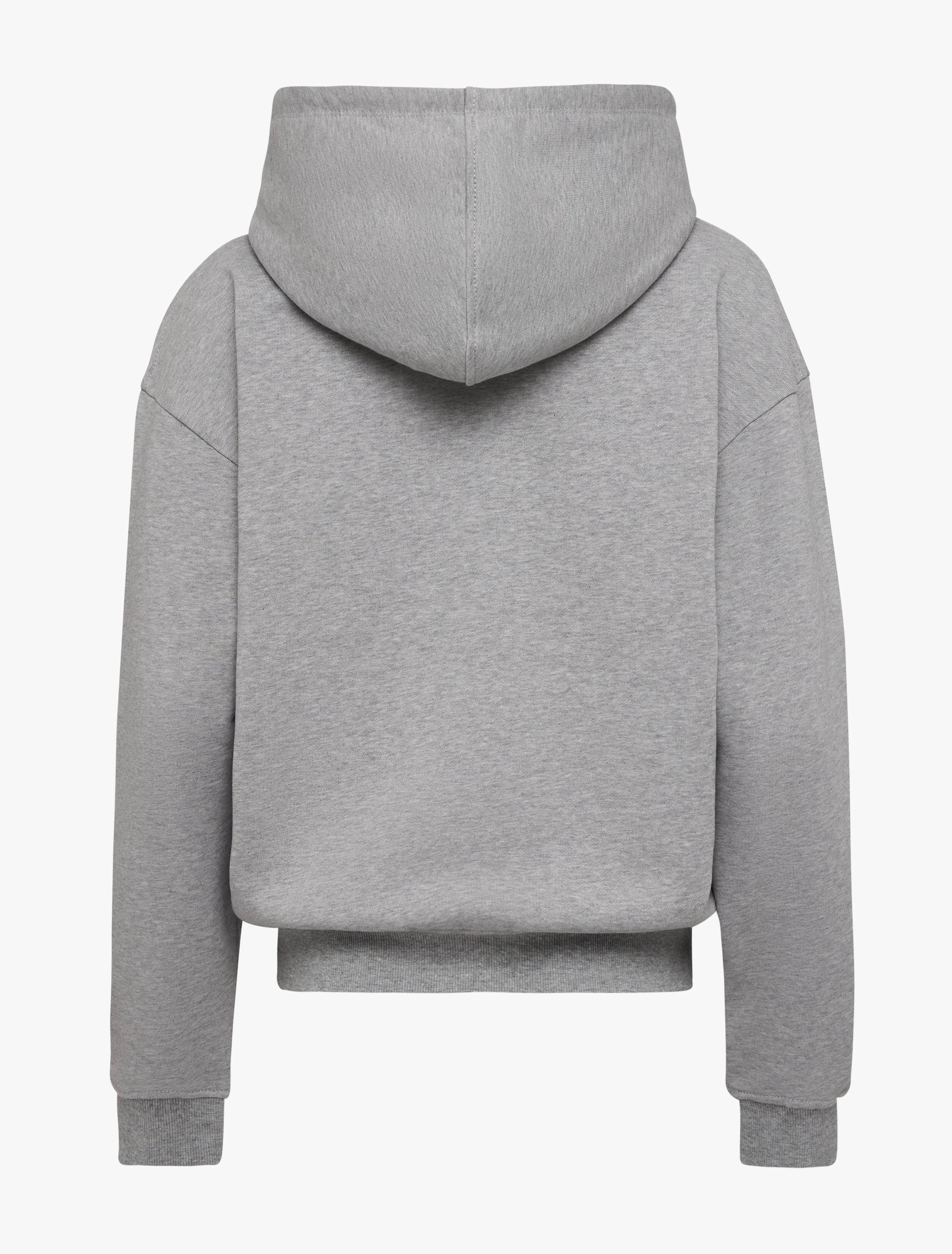 Signature Zip Hoodie in Grey Marl