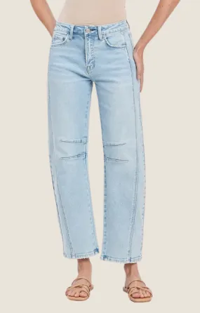 Tatum Light Wash Barrel Jeans