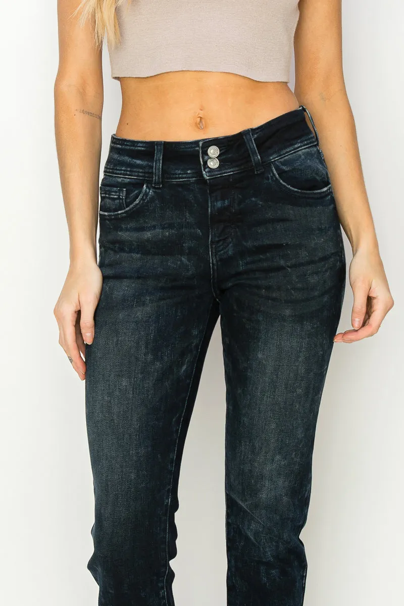 Thea Plus Mid Rise Cigarette Jeans