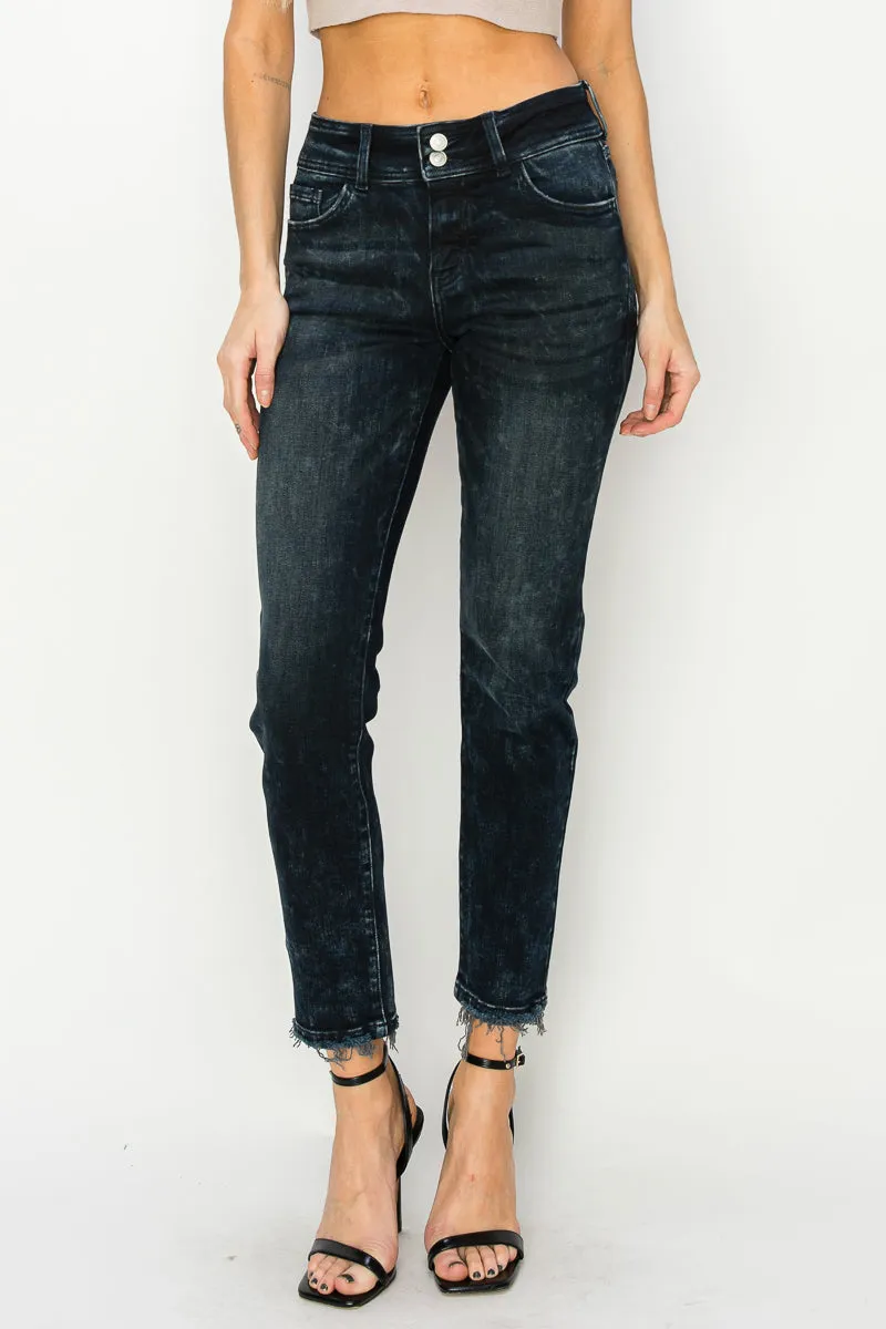 Thea Plus Mid Rise Cigarette Jeans