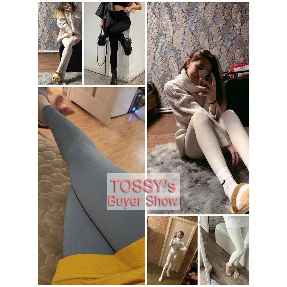 Tossy Ribbed Yoga Leggings Sports Tights Women Push Up Fit