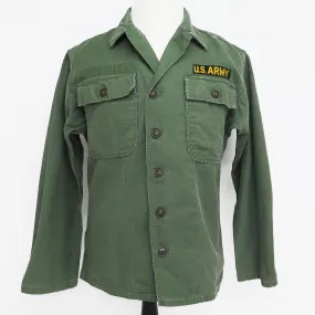 US ARMY UTILITY SHIRT P-58 P58 1960'S VIETNAM WAR SIZE SMALL