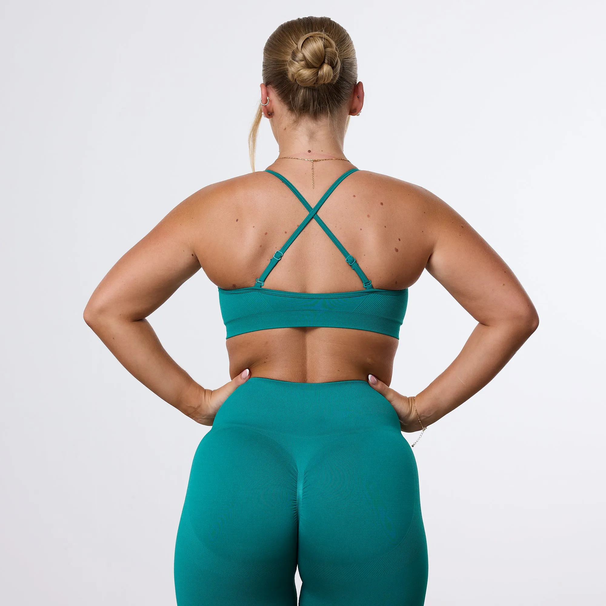 Vanquish Elevate Seamless Emerald Teal Multiway Low Support Bra
