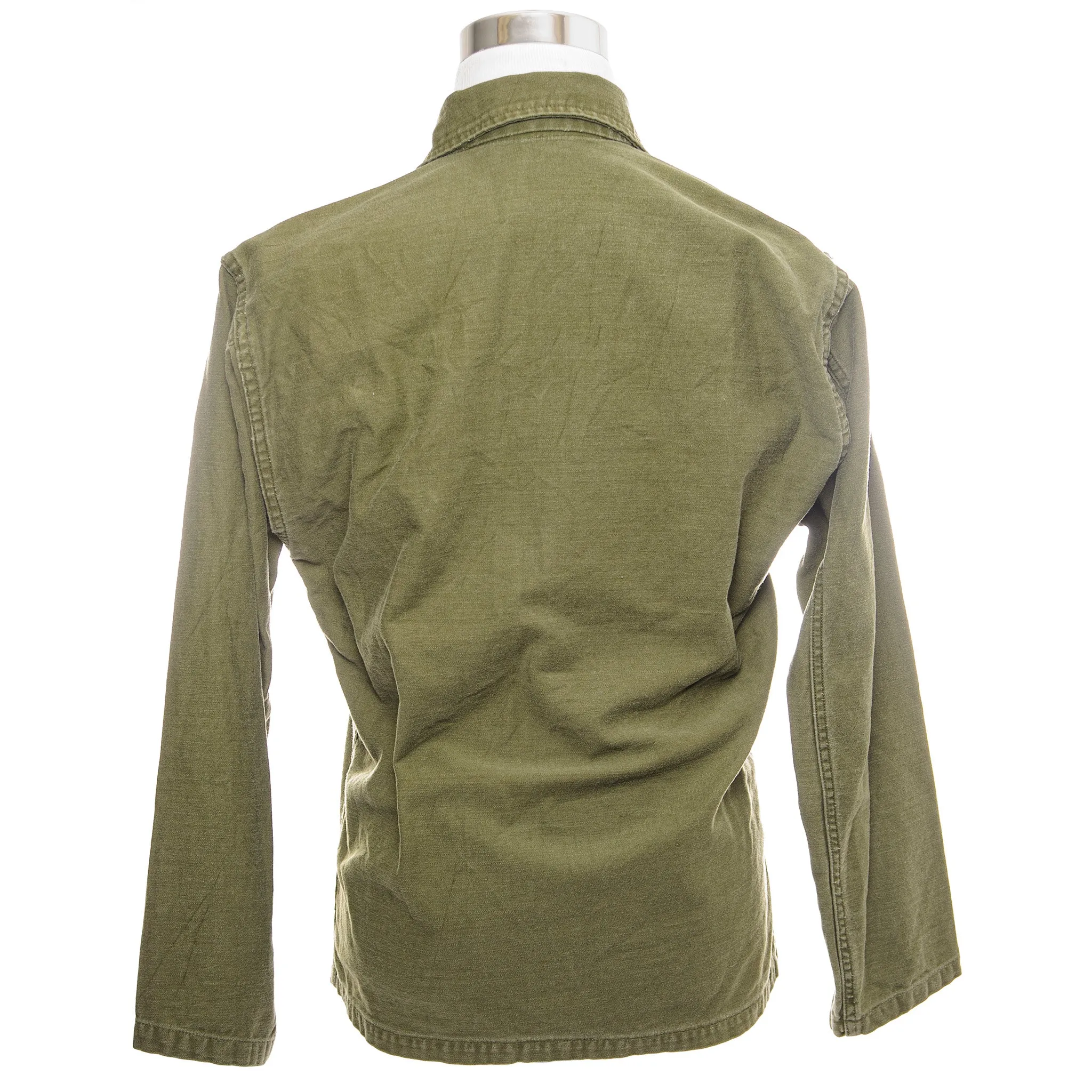 VINTAGE US ARMY UTILITY SHIRT P58 1960'S VIETNAM WAR SIZE SMALL