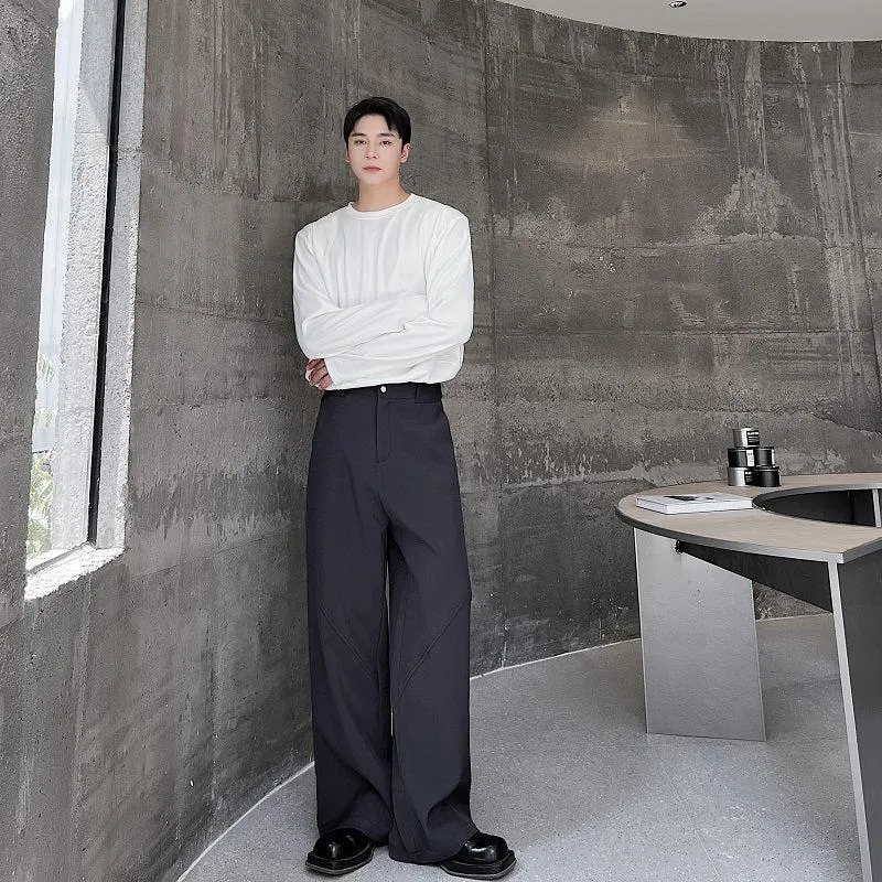 Woo Subtle Diagonal Line Pants