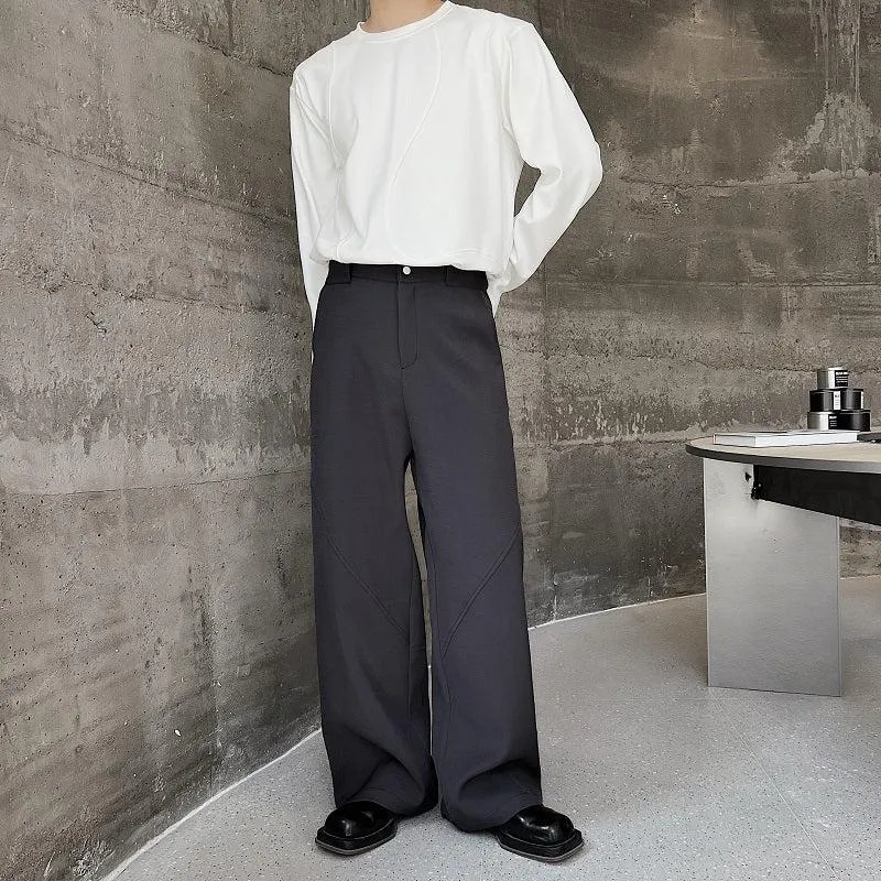 Woo Subtle Diagonal Line Pants